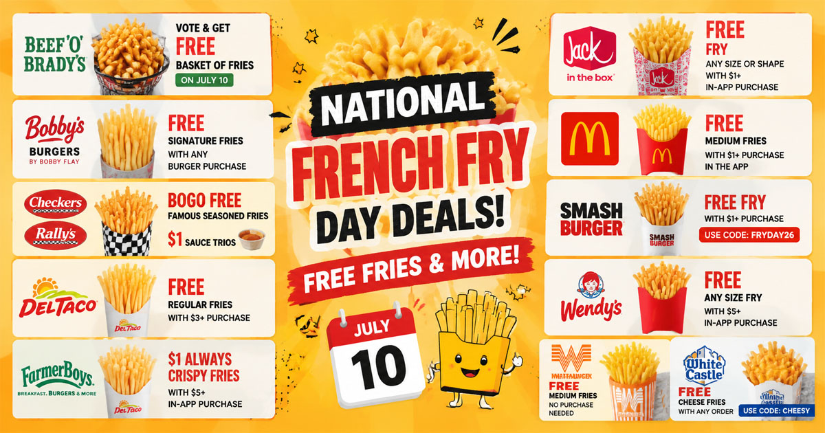 National French Fry Day Deals!