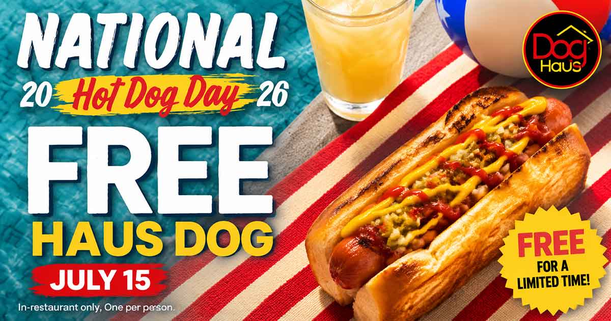 FREE Haus Dog at Dog Haus (7/15)