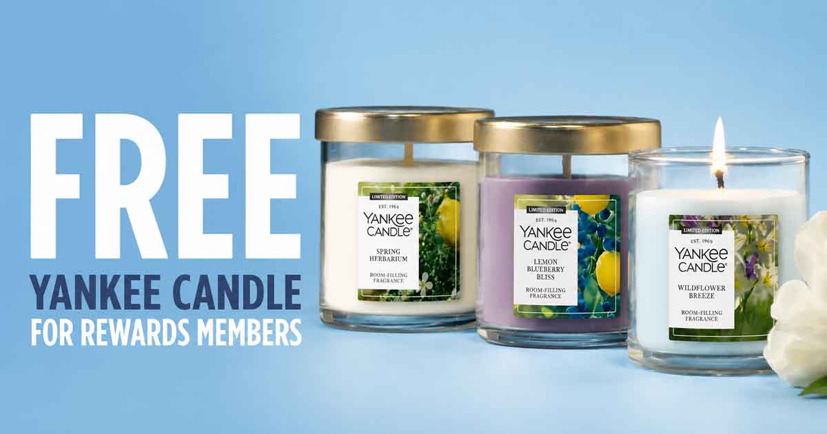 FREE Yankee Candle for Rewards Members (7/11)