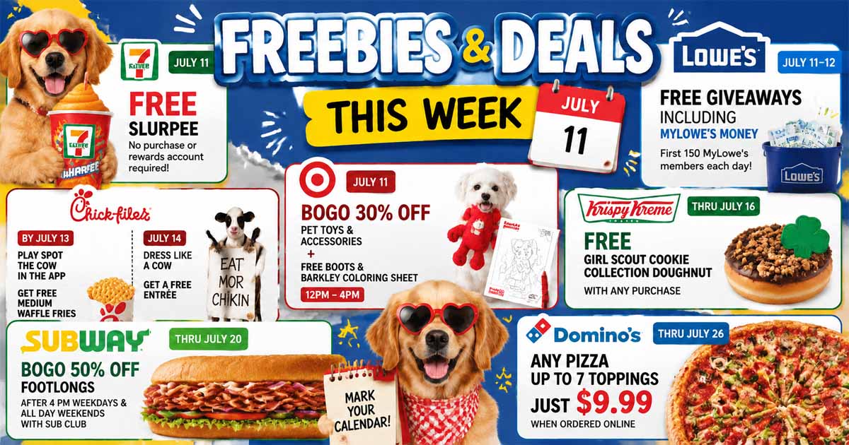 This Weekend's Best Freebies & Deals!