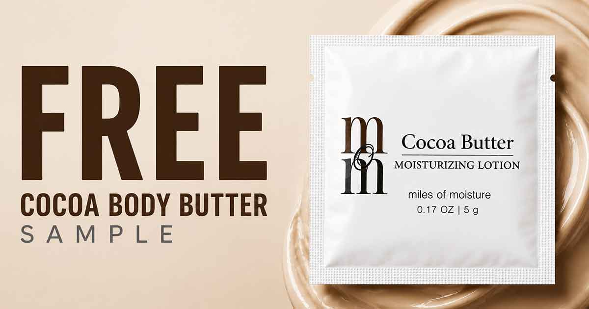 FREE Miles of Moisture Cocoa Body Butter Sample (Limited Time)