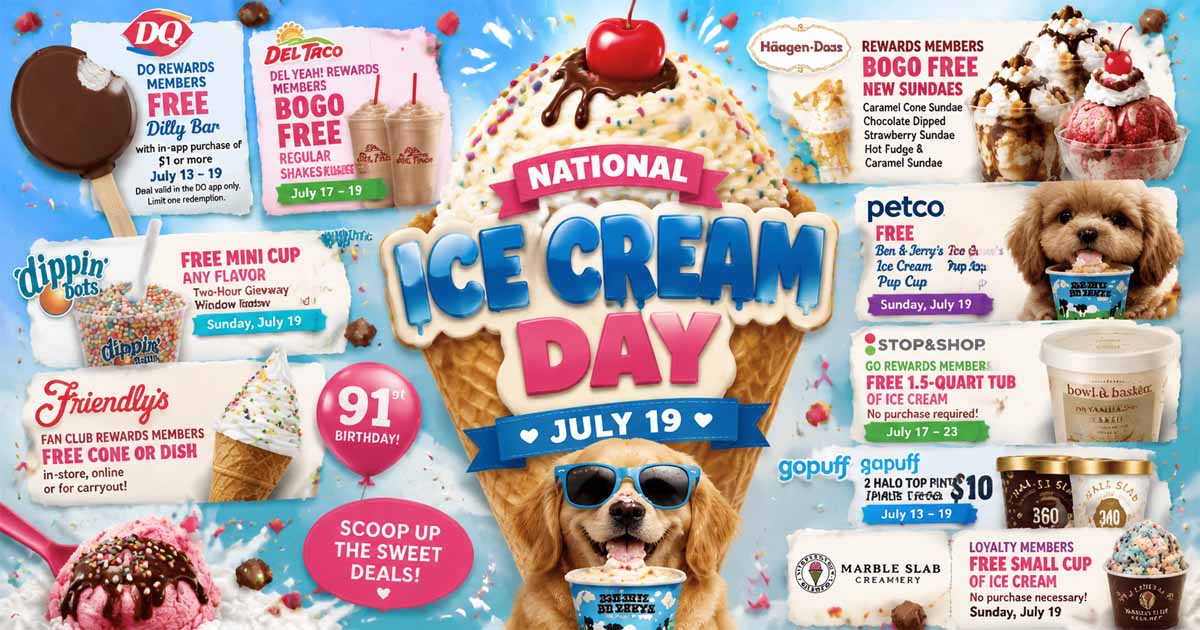 National Ice Cream Day Is Coming!(July 19)