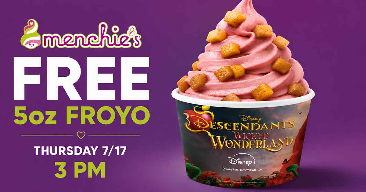 FREE 5oz Froyo at Menchie's (7/17 at 3 PM)