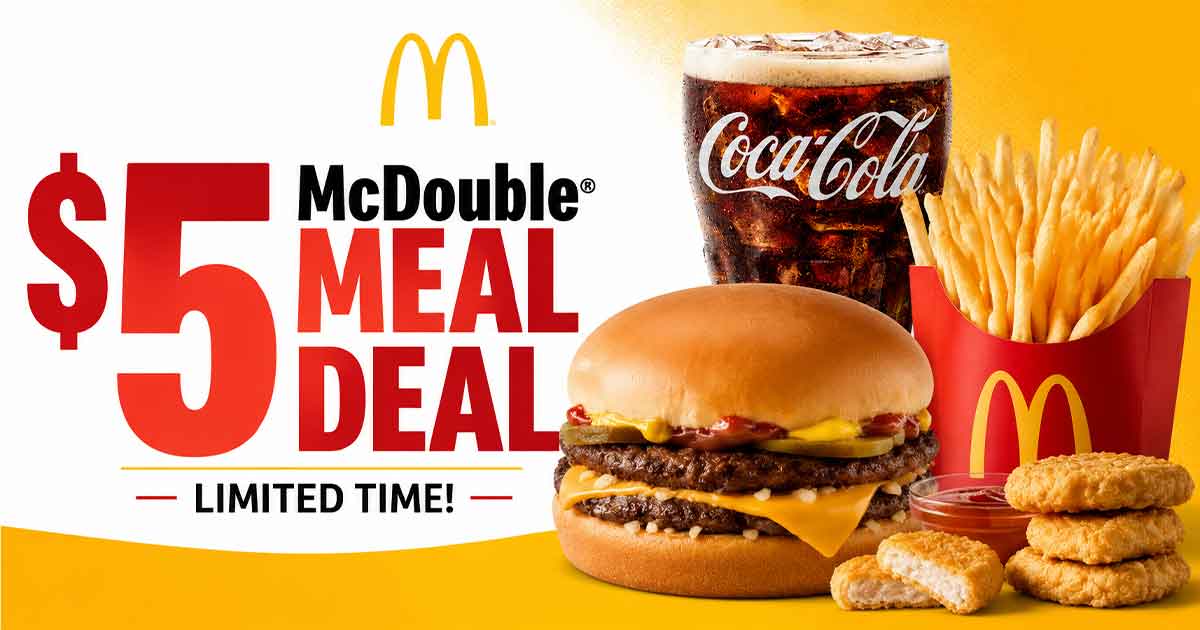 $5 McDouble Meal Deal at McDonald's (Limited Time)