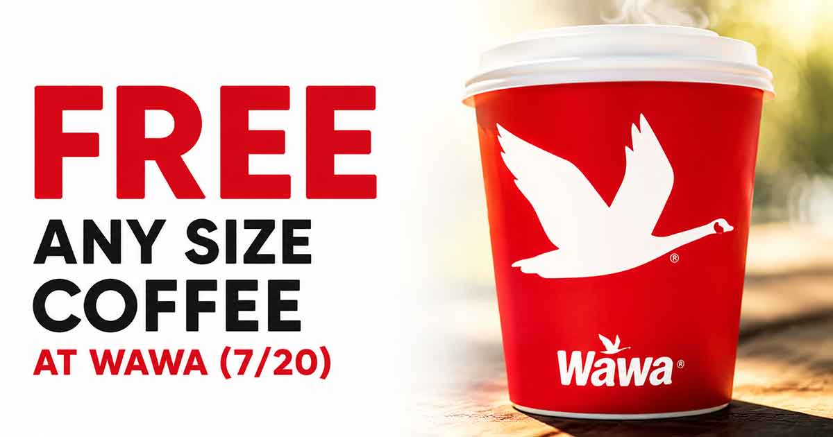 FREE Any Size Coffee at Wawa (7/20)