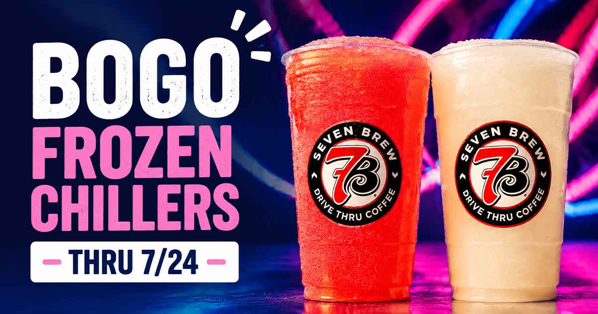 BOGO Frozen Chillers at 7 Brew (Thru 7/24)