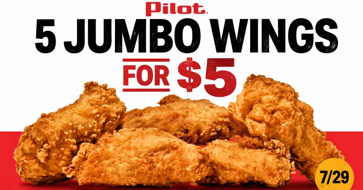 Pilot: 5 Jumbo Wings for $5 (7/29)