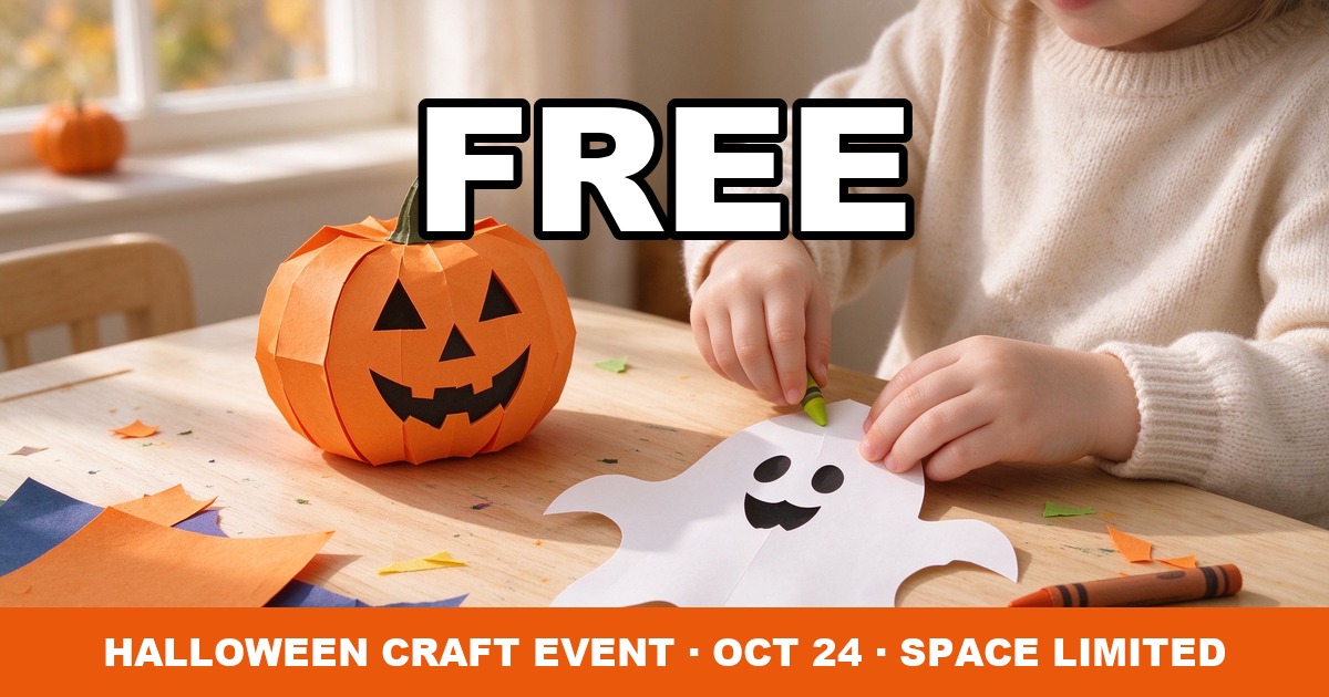 Pottery Barn Kids free Halloween craft event October 2026
