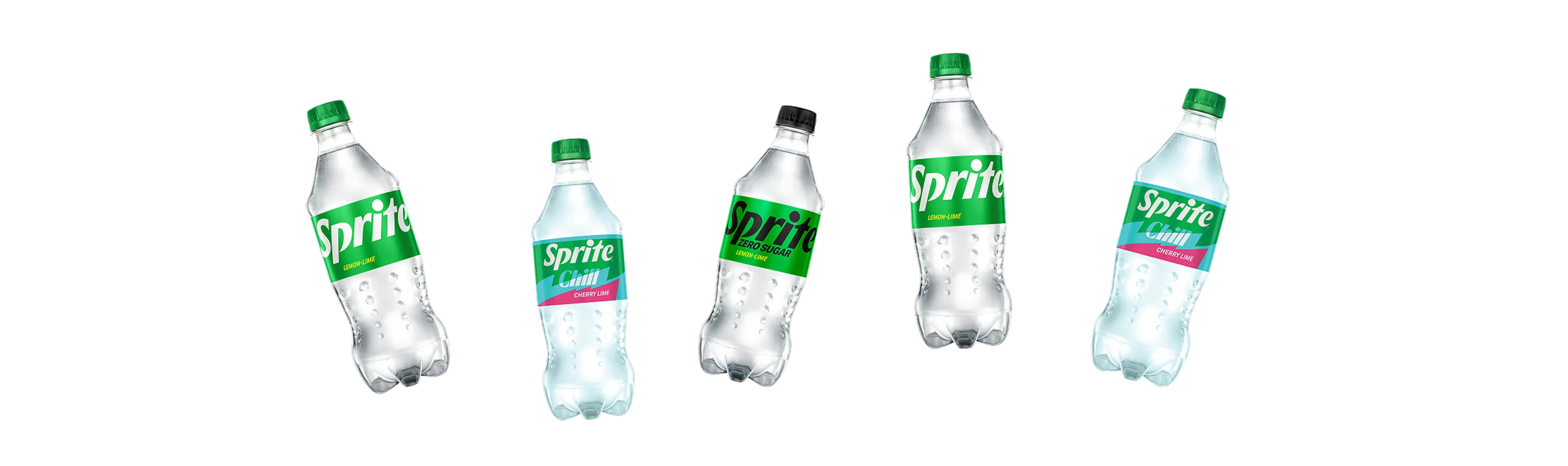 Lineup of five Sprite bottles including Original, Zero Sugar, and Sprite Chill for the digital coupon offer.jpg