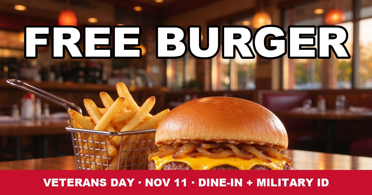 Red Robin Veterans Day 2026 Free Red's Big Tavern Burger