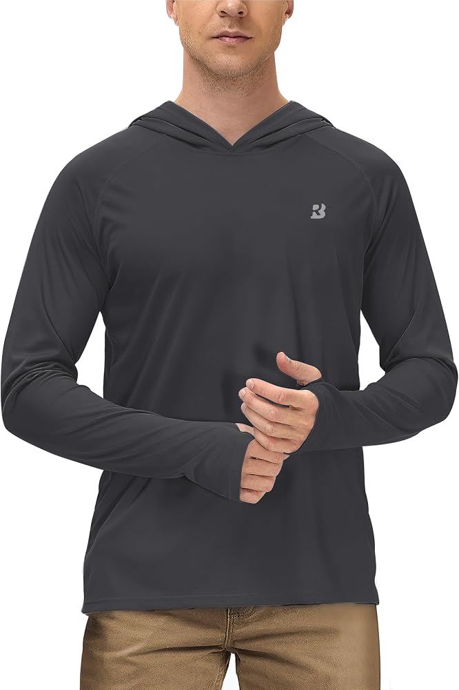 Roadbox Mens UPF 50+ Long Sleeve, Sun Hoodie Fishing Shirts for Men - image 1