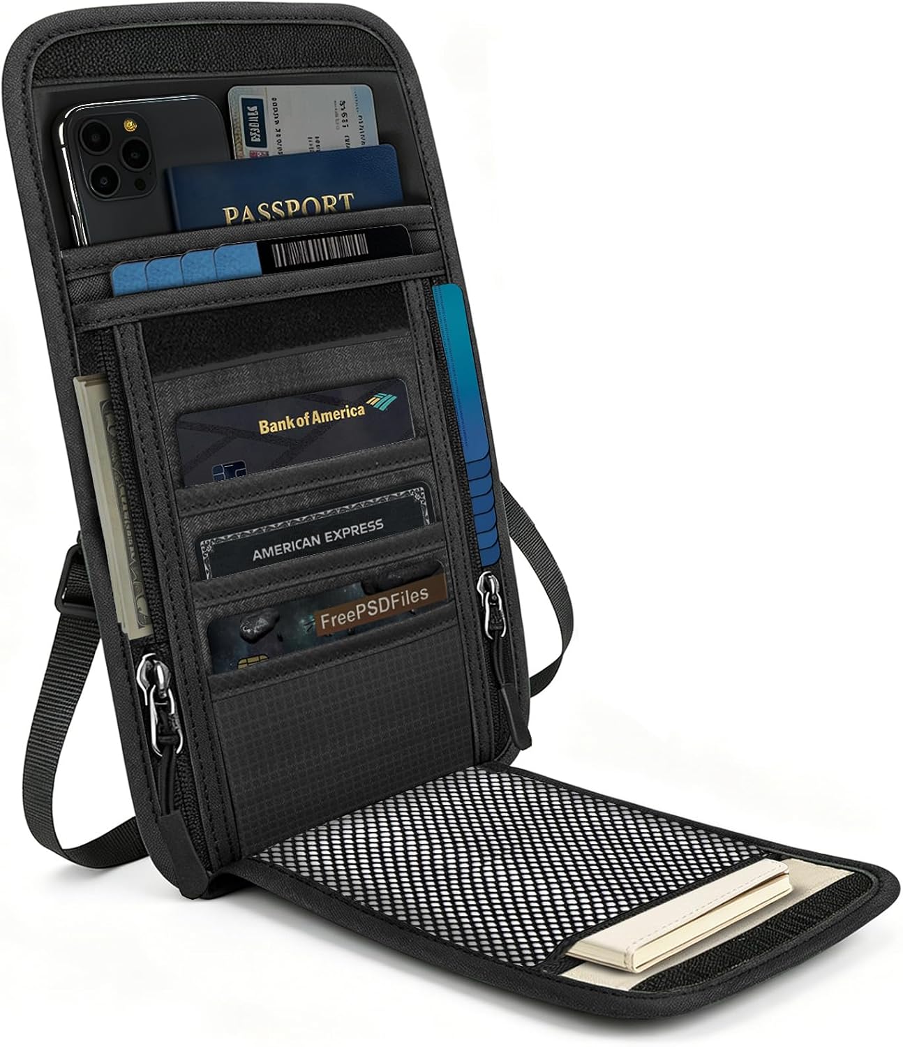 Covexo RFID Travel Neck Wallet
